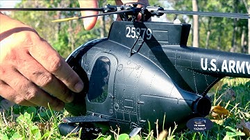 New MD500 MH-6 Little Bird🫡 Military GPS RC Helicopter | YU XIANG F119S