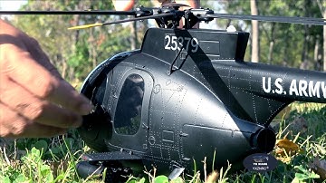 New MD500 MH-6 Little Bird🫡 Military GPS RC Helicopter | YU XIANG F119S