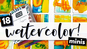 Maak je los met aquarel | 18 mini-abstracts, geen regels