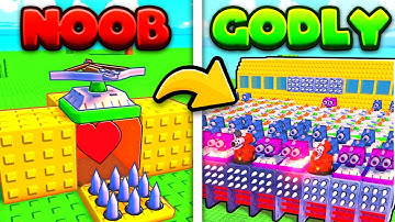 I went from NOOB to GODLY in Roblox build ur base..