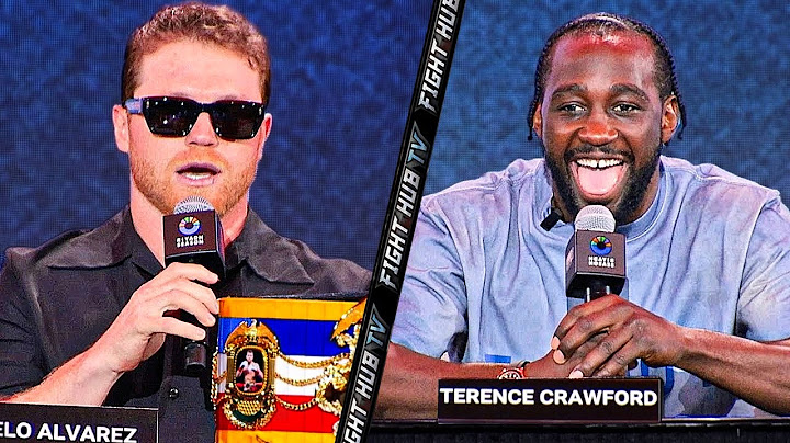 Canelo vs Terence Crawford Heated Press Conference & Face Off Video from New York