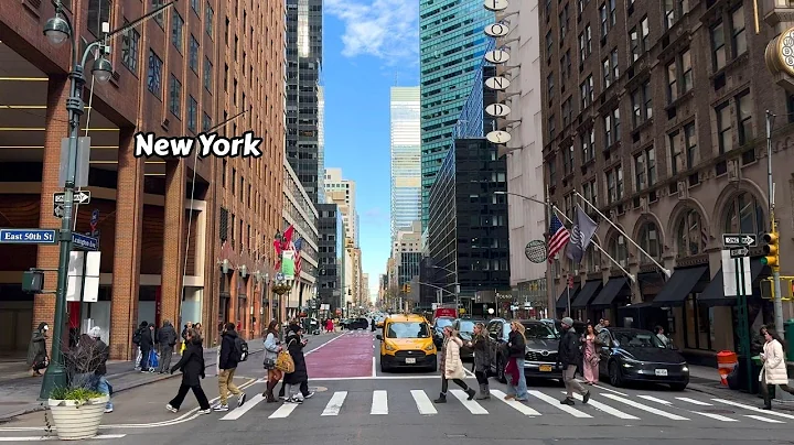 New York City Walking Tour 4k Winter - Manhattan Lexington Ave NYC Walk