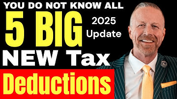 5 NIEUWE belastingaftrekposten die u nu krijgt (OBBBA 2025 Update)