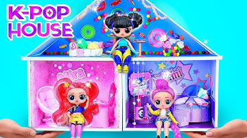 Creating 3 K-Pop Demon Hunters Rooms! 10 DIYs for L.O.L. Dolls