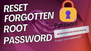 How To Reset Forgotten root Password in Ubuntu