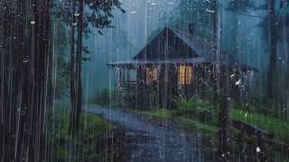 Rain and Thunder Sounds on the Roof - Heavy Rain Sounds Help Deep Sleep, Relax, Reduce Stress