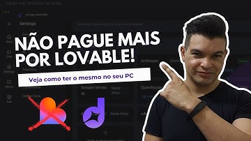 A Melhor Alternativa ao Lovable 100% Gratuita e no Seu PC.