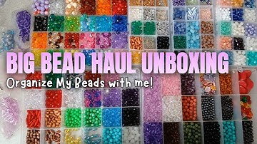 Big Bead Haul Unboxing & Bead Sorting | Organize my beads with me, Ep 41