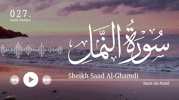 سورة النمل- سعد الغامدي | Surat An-Naml - Saad Al-Ghamdi
