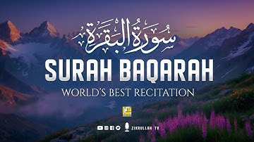 Surah Baqarah Full سورة البقره | Ultimate Relaxing Most Beautiful Heart Calming Quran | Zikrullah TV