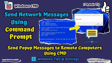 Windows MSG Command Explained | Send Messages Over the Network | Network Commands