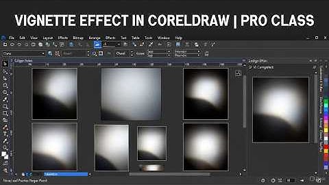 VIGNETTE EFFECT IN CORELDRAW | PRO CLASS