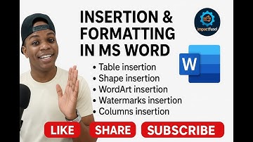 INSERTION & FORMATTING IN MS WORD  Full Step-by-Step Tutorial for Beginners (2025 Guide)