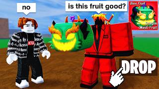 I Pretended To Be A Noob Rolling REWORKED DRAGON Fruit (Blox Fruits)