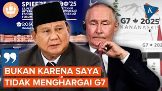 Prabowo di Hadapan Putin, Ungkap Alasan Tak Hadiri KTT G7 dan Pilih ke SPIEF