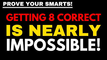 Your IQ is ABOVE 160 IF You Can GET 7 out of 30 For THIS #generalknowledge #quiz!