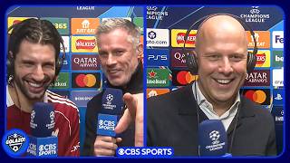 Arne Slot and Dominik Szoboszlai on Liverpool's win vs. Real Madrid w/ Jamie Carragher 🤣 | UCL Today