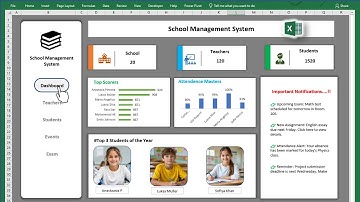 Create School Management Dashboard With Navigation Bar in Excel in Just minutes !!  #excel