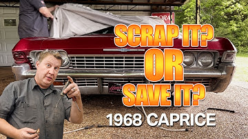 Save it or scrap it? Carport find 1968 Chevy Caprice left for years!