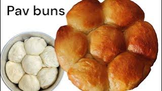 pav buns recipe/make pav buns at home/soft and spongy like cloud/ladi pav/milkbun