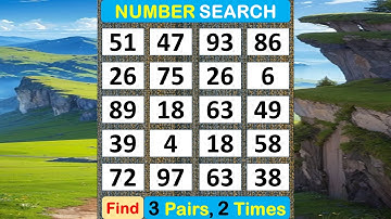 Number Search: Test Your Brain. #braingame #memory #puzzle #quiz #mindset #match #education  -#358