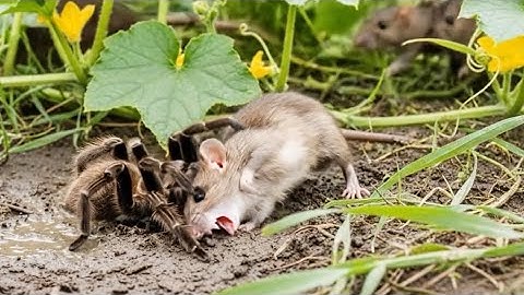Tarantula ATTACKS Mouse | Epic Battle | Spider vs. Rat