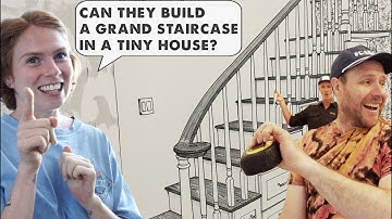 We Built a HUGE Grand Staircase for her fairytale Tiny House | Tiny House Revival