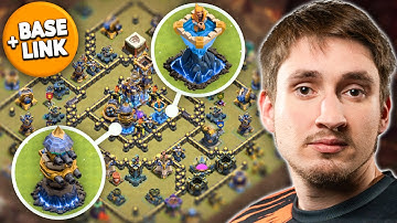 Building my first TOWN HALL 18 BASE + Link