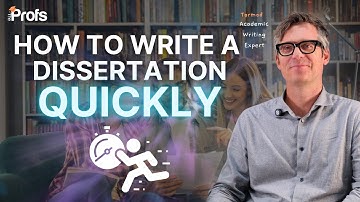HOW TO WRITE A DISSERTATION QUICKLY