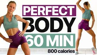 60 Min TOTAL BODY WEIGHT LOSS Workout🔥Burn Fat & Sculpt Lean Muscle - At Home