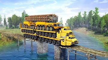 SHOCKING Logging Truck Videos Expose COLLAPSING Bridge Dangers