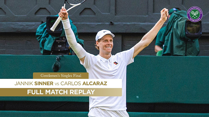 That Stunning Final IN FULL | Jannik Sinner vs Carlos Alcaraz | Full Match Replay | Wimbledon 2025.