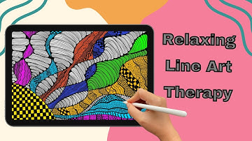 Relaxing Line Art Therapy – Mindful Drawing to Calm Your Mind (Procreate & Paper)