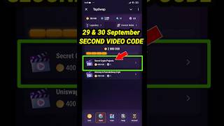 TapSwap Code Today | Secret Crypto Projects | TapSwap 29 & 30 September Video Code