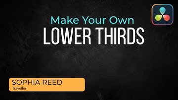 Create Pro Lower Thirds in DaVinci Fusion | Step-by-Step Tutorial for Beginners