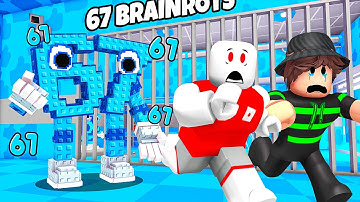 WE ESCAPED 67 PRISON RUN IN ROBLOX (OBBY)