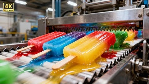 Inside a Modern Ice Cream Factory: From Raw Ingredients to Frozen Perfection • Full Process