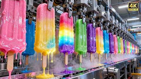 Inside a Modern Ice Cream Factory: From Raw Ingredients to Frozen Perfection • Full Process