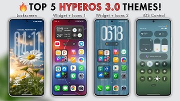 Top 5 Must Have HyperOS 3.0 Themes for Redmi & Poco 🚀