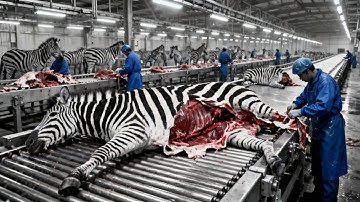 FULL PROCESS | Inside the Zebra Leather Factory –Million-Dollar Products Are Made from Zebra Skin