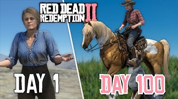 I SURVIVED 100 DAYS IN A REALISTIC HORSE GAME - Red Dead Redemption 2 | Pinehaven