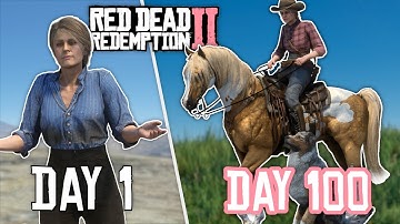 I SURVIVED 100 DAYS IN A REALISTIC HORSE GAME - Red Dead Redemption 2 | Pinehaven