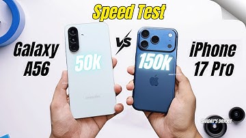 iPhone 17 Pro vs Samsung Galaxy A56 Speed Test🔥 Flagship vs Mid-Range!