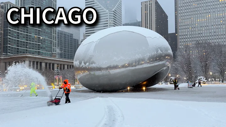 Chicago 6AM Snowfall Walk ❄️ Downtown 4K Snow Walking Tour On Sunday | December 7, 2025 | 4K 60fps