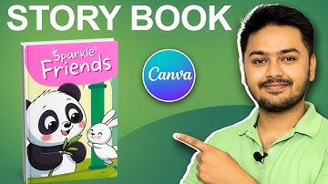 How To Create STORY BOOK For Kids in Canva & AI | Amazon KDP