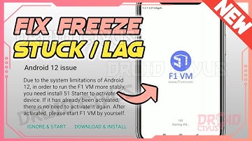 (NEW) CARA MENGATASI F1 VM STUCK, FREEZE, LAG, BLACK SCREEN, MACET DI ANDROID 12 TERBARU!