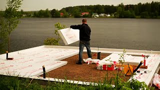 Swedish Warm Foundation for a Small House. Full Construction Process