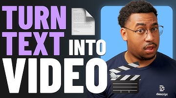 Turn Any Text Into a Video in Seconds with Descript AI