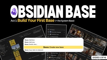 Start Here: Obsidian Bases (Video 1/4 of the Complete Series)
