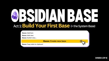 Start Here: Obsidian Bases (Video 1/4 of the Complete Series)